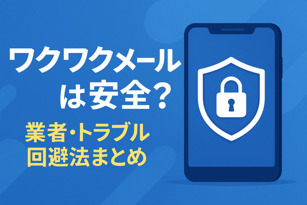 ワクワクメールの安全性とトラブル回避方法を解説する記事のアイキャッチ画像