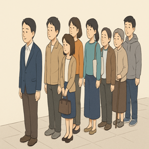 日本ではならんで待つ文化｜列のマナー